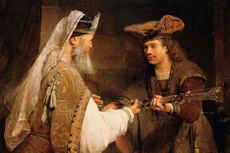 Art Print: Ahimelech Giving the Sword of Goliath to David