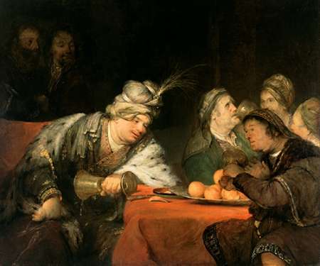 Wall art: The Banquet of Ahasuerus, by de Gelder, Aert