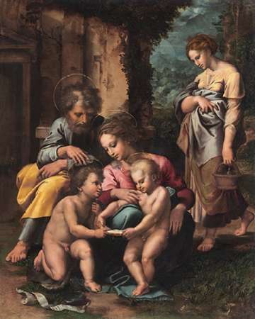 Wall art: The Holy Family, by Romano, Giulio