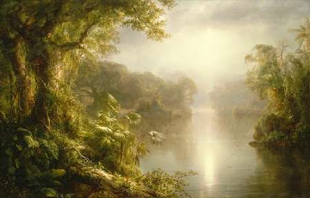Wall art: El Rio de Luz (The River of Light), 1877, by Church, Frederic Edwin