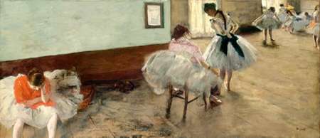 Wall Art Painting id:189062, Name: The Dance Lesson, c. 1879, Artist: Degas, Edgar