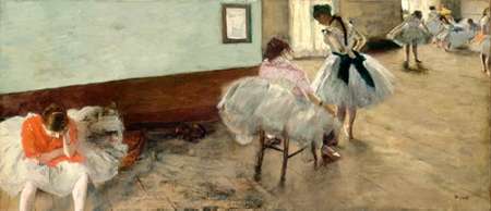 Wall art: The Dance Lesson, c. 1879, by Degas, Edgar