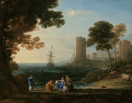 Art Print: Coast View with the Abduction of Europa