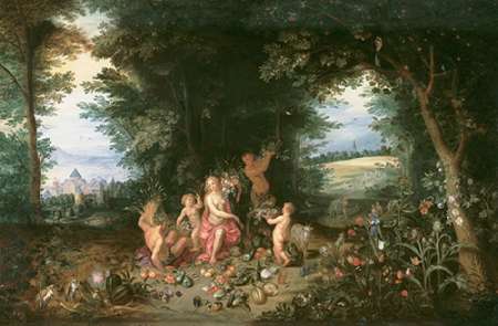 Art Print: Landscape with Ceres (Allegory of Earth)