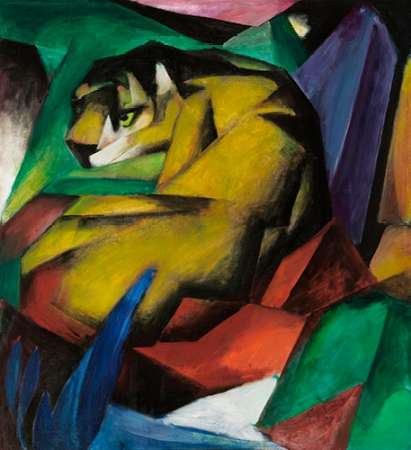 Wall art: The Tiger, 1912, by Marc, Franz