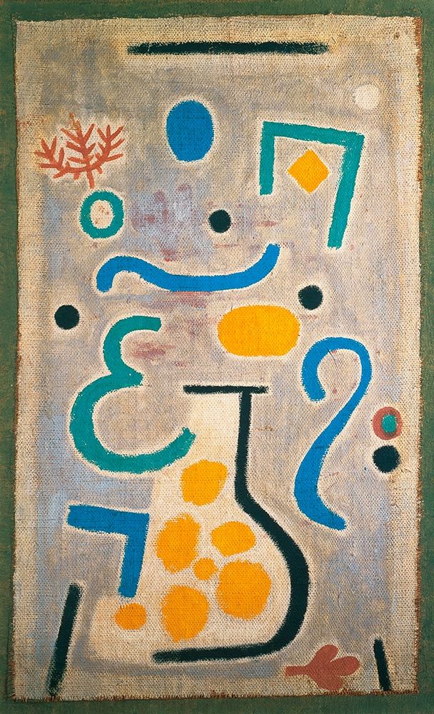Wall Art Painting id:267799, Name: The Vase, 1938, Artist: Klee, Paul
