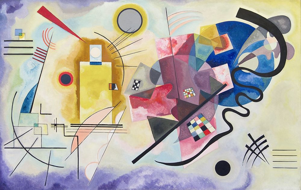Wall art: Yellow-Red-Blue, 1925, by Kandinsky, Wassily