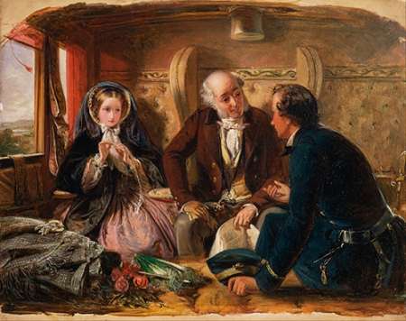 Art Print: First Class - The Meeting, 1855