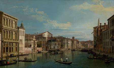 Art Print: The Grand Canal in Venice from Palazzo Flangini to Campo San Marcuola