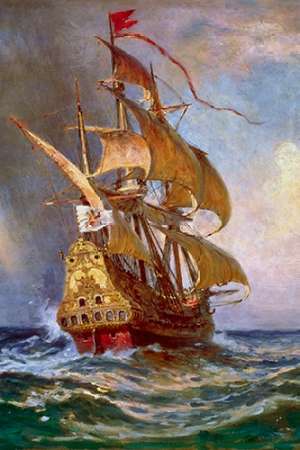 Art Print: Knight of The Double Cross - Detail