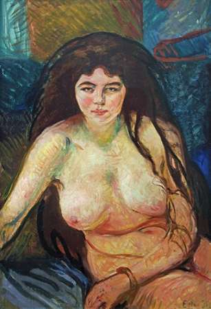 Wall art: Female Nude; The Beast, 1902, by Munch, Edvard