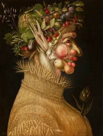 Wall art: Summer, by Arcimboldo, Giuseppe