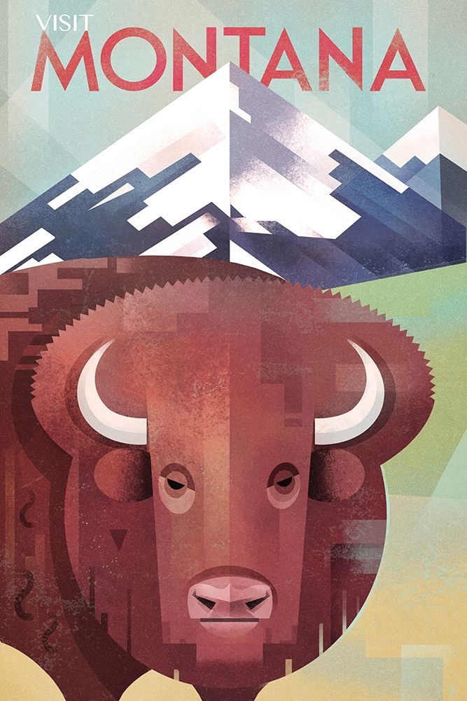 Art Print: Visit Montana