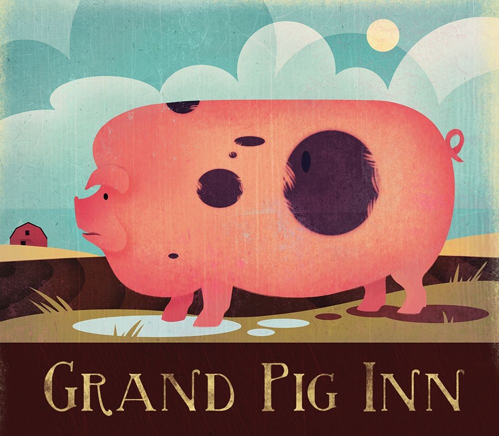 Art Print: Grand Pig Inn