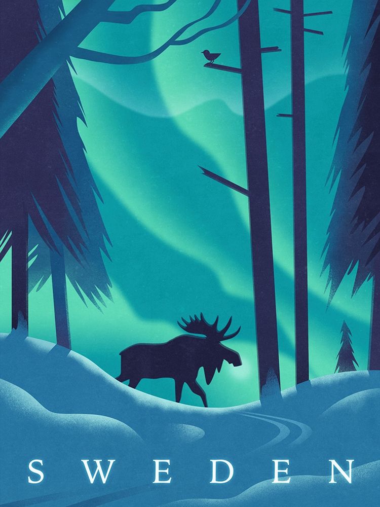 Art Print: Sweden - Moose