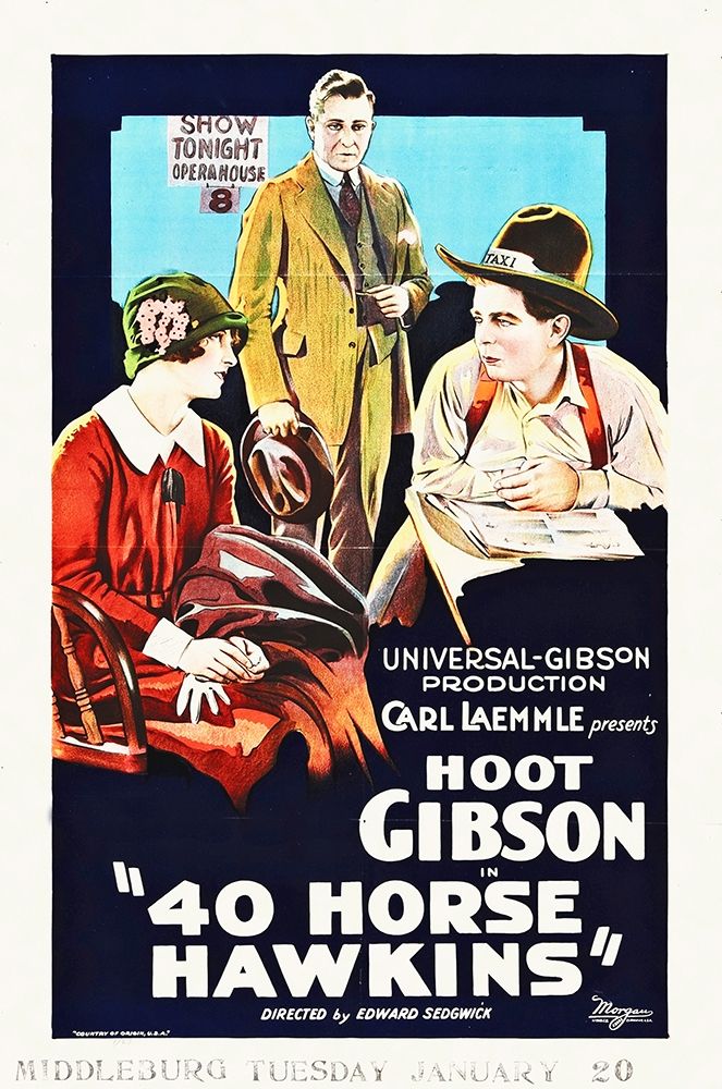 Art Print: 40 Horse Hawkins