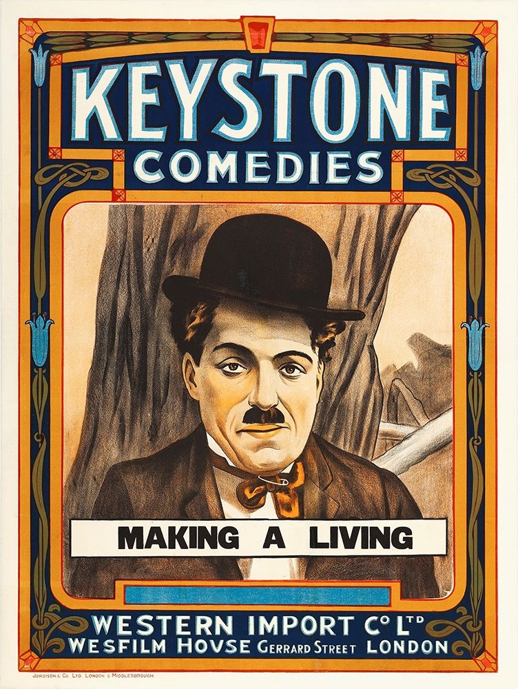 Art Print: Charlie Chaplin, Making A Living