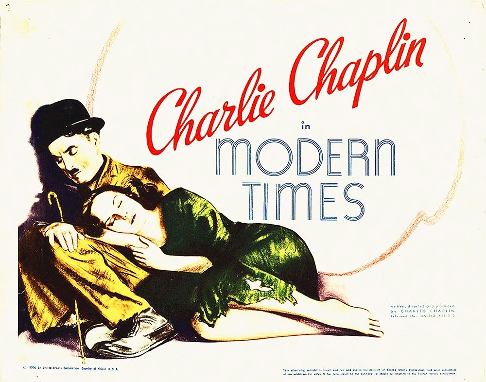 Art Print: Charlie Chaplin, Modern Times