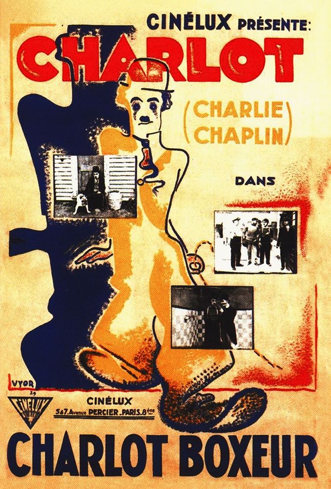 Art Print: Charlie Chaplin, The Champion,  1915