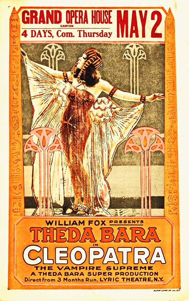 Art Print: Theda Bara, Cleopatra Poster