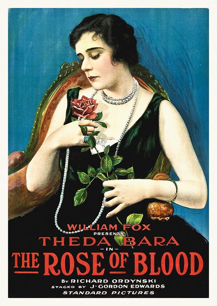 Art Print: Theda Bara, The Rose of Blood,  1917