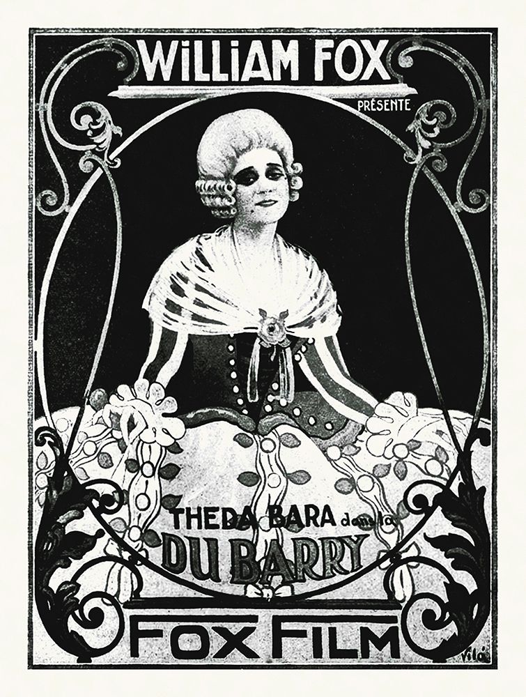 Wall Art Painting id:271423, Name: Theda Bara La Du Barry French Poster, Artist: Hollywood Photo Archive