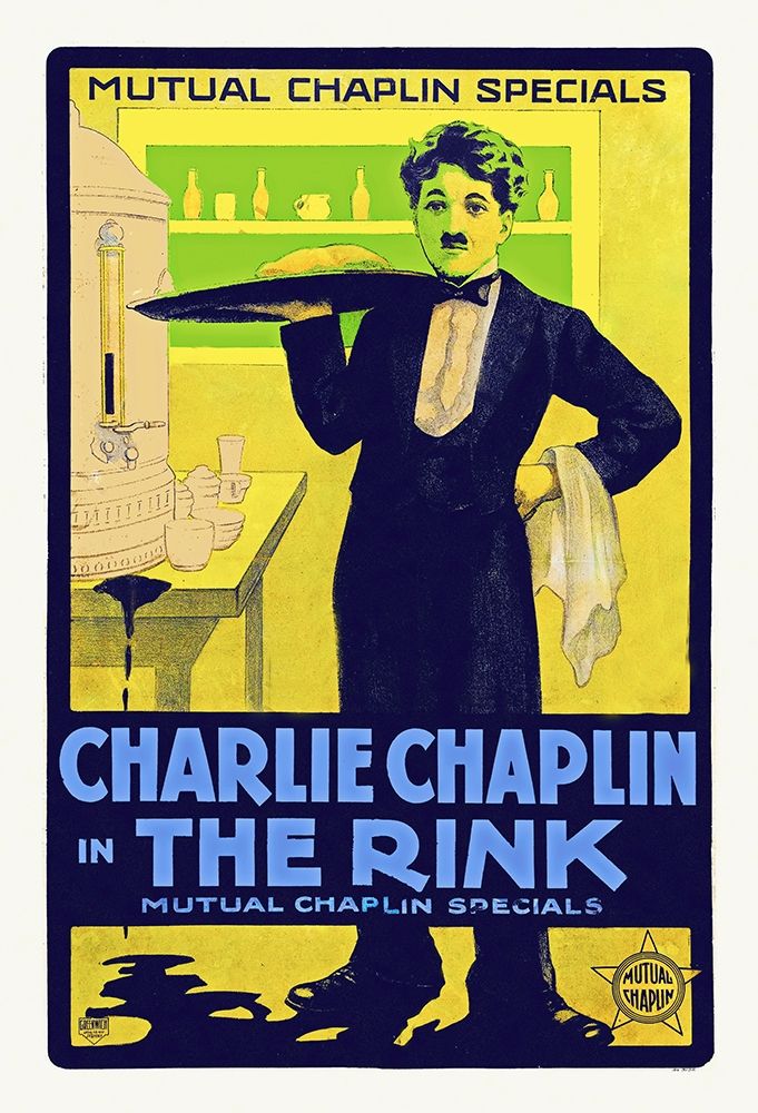 Art Print: Charlie Chaplin, The Rink - 1916