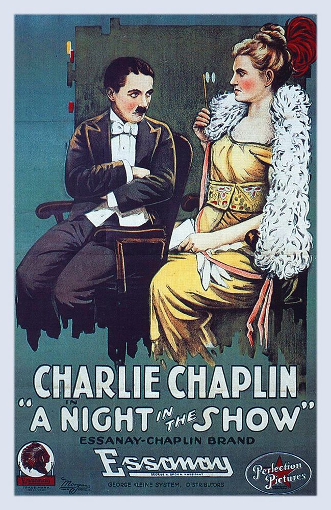 Art Print: Charlie Chaplin - A Night in the Show, 1915