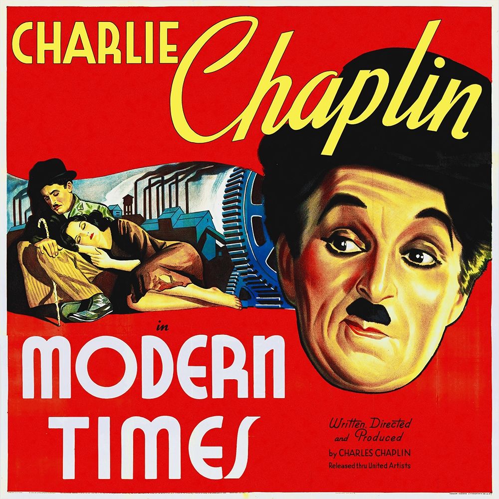 Wall art: Charlie Chaplin - Modern Times, 1936, by Hollywood Photo Archive