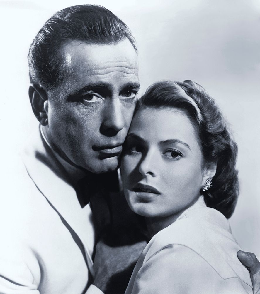 Art Print: Humphrey Bogart with Ingrid Bergman - Casablanca