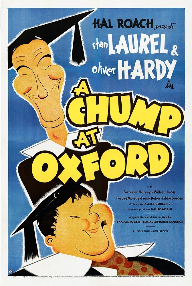 Art Print: Laurel and Hardy - A Chump At Oxford