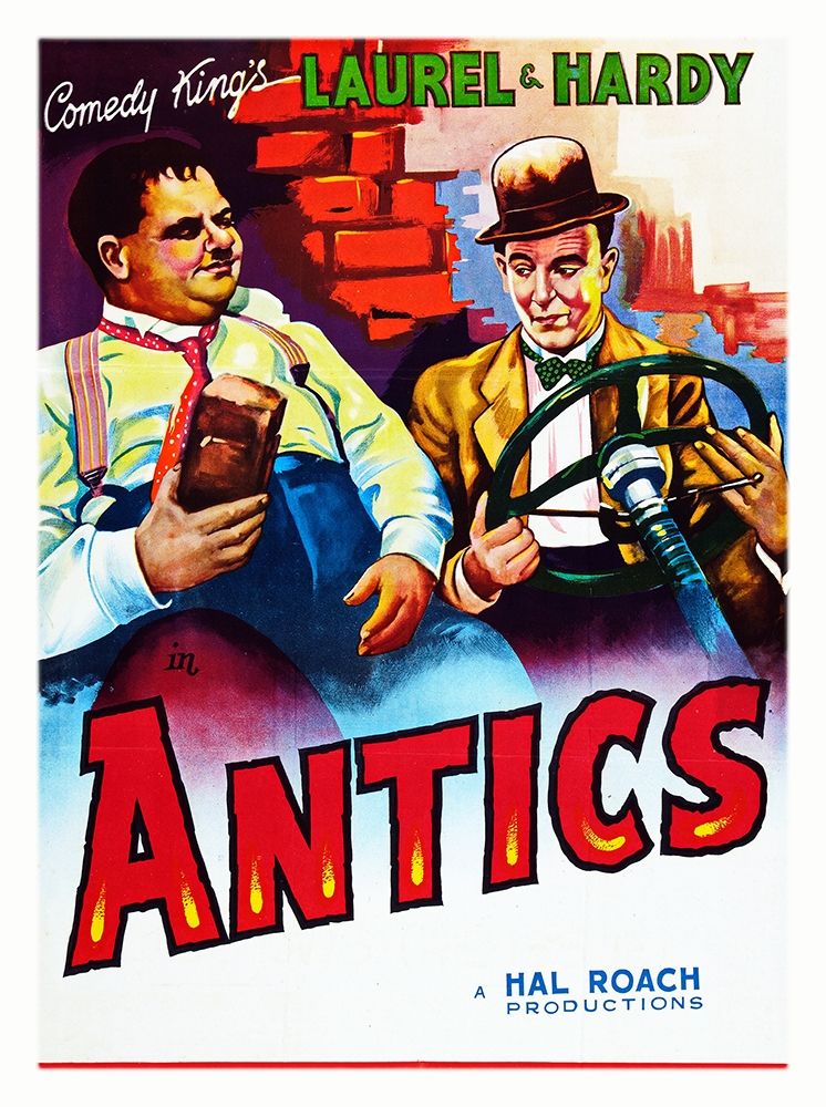 Art Print: Laurel and Hardy - Antics