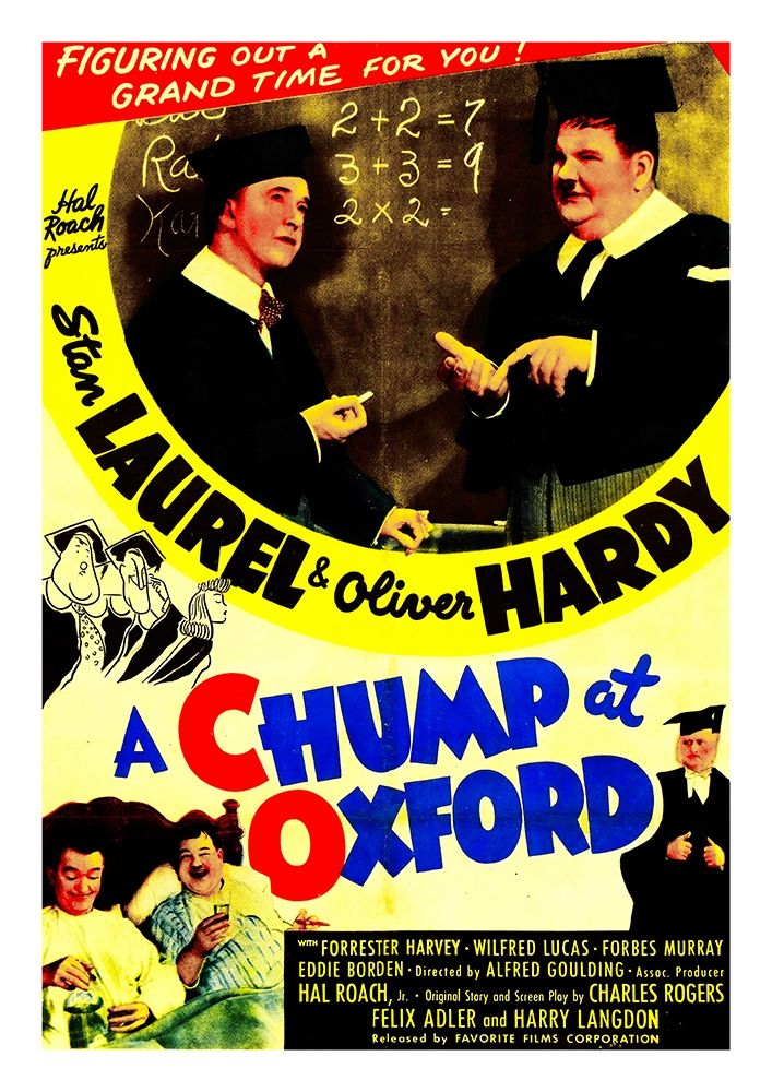 Art Print: Laurel and Hardy - Chump at Oxford, 1940