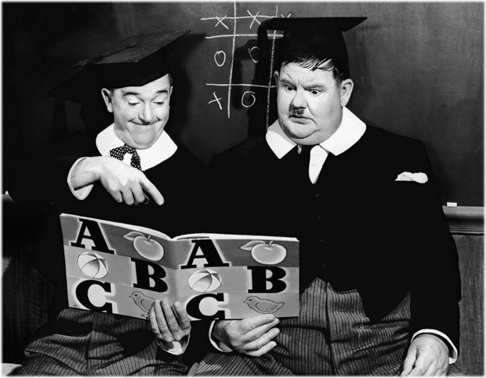 Art Print: Laurel and Hardy - Chump at Oxford, 1940