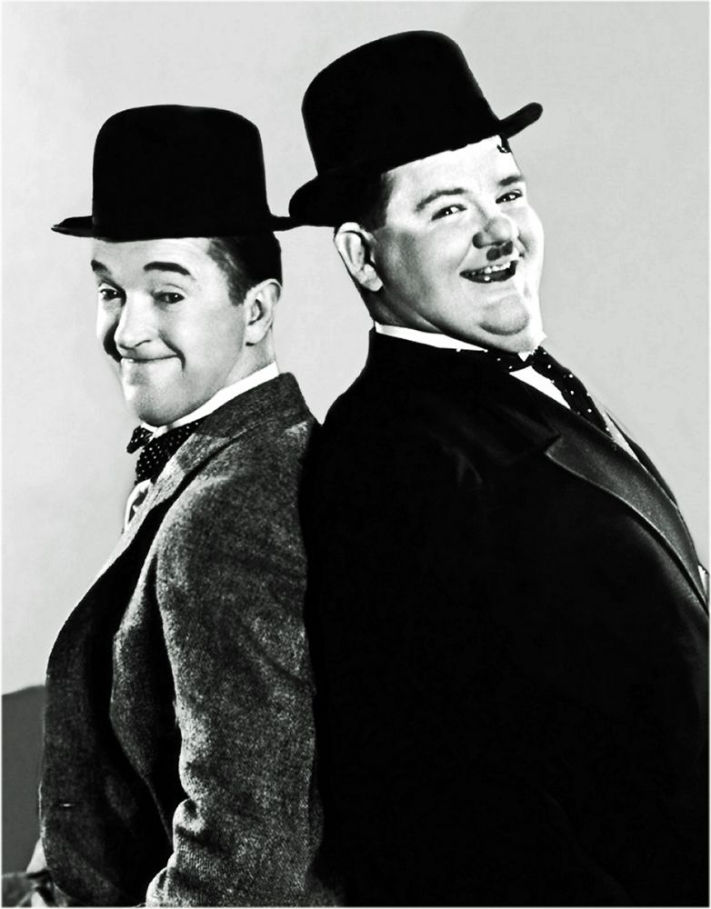 Wall art: Laurel and Hardy - Portrait, 1933, by Hollywood Photo Archive