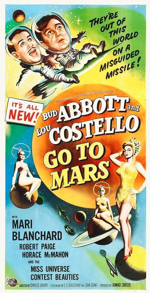 Art Print: Abbott and Costello - Go To Mars