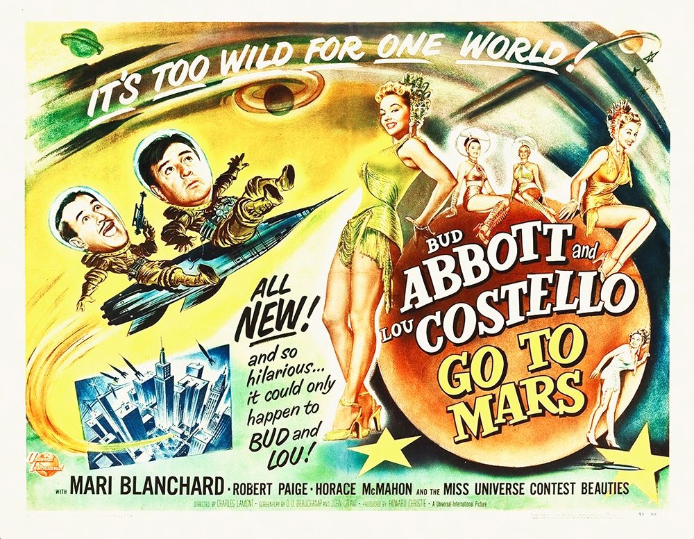 Art Print: Abbott and Costello - Go To Mars
