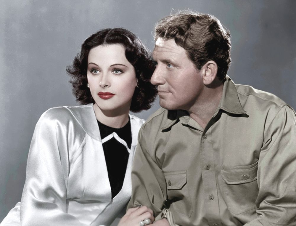 Art Print: Spencer Tracy with Hedy Lamarr - Boom Town