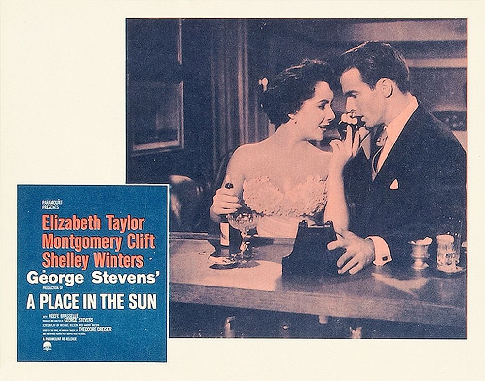 Wall Art Painting id:273560, Name: Elizabeth Taylor - A Place in the Sun - Lobby Card, Artist: Hollywood Photo Archive