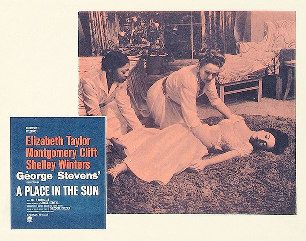 Art Print: Elizabeth Taylor - A Place in the Sun - Lobby Card