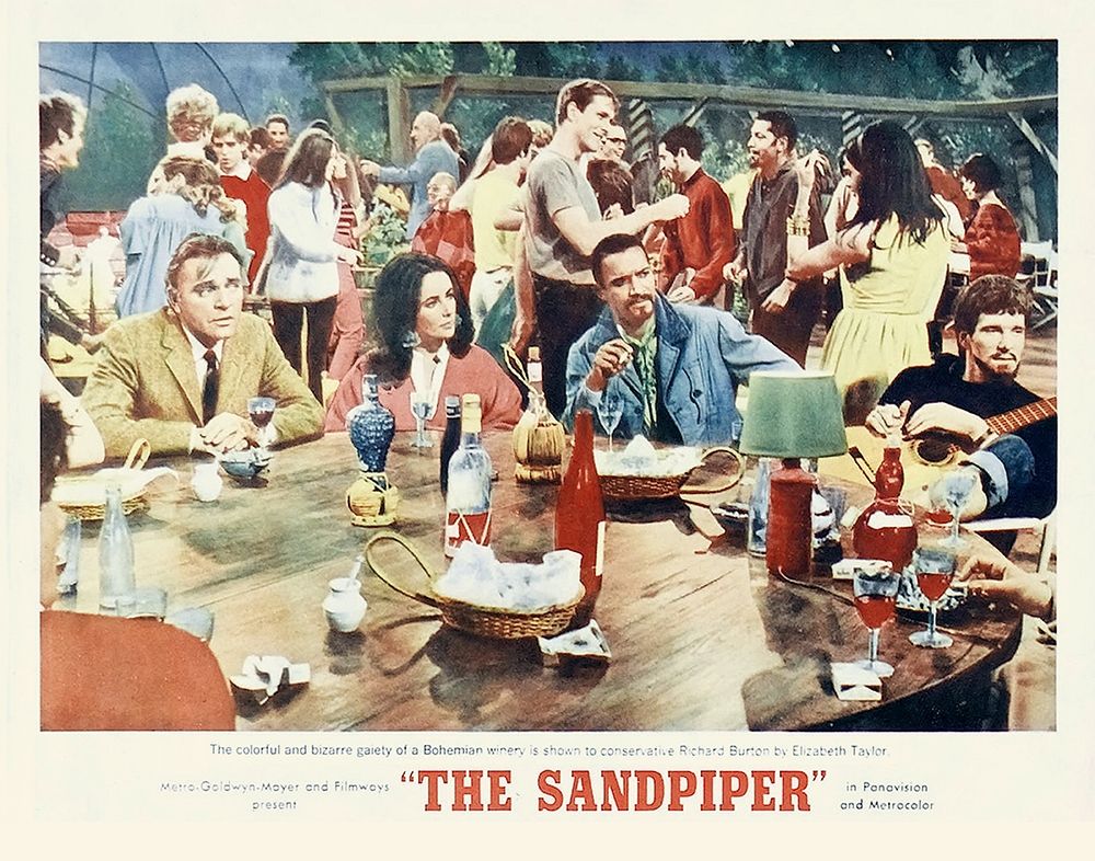 Wall Art Painting id:273639, Name: Elizabeth Taylor - Sandpiper - Lobby Card, Artist: Hollywood Photo Archive
