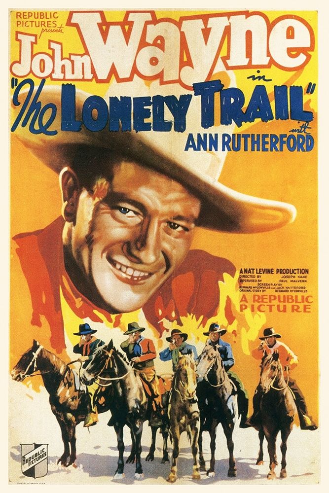 Wall art: The Lonely Trail with John Wayne and Ann Rutherford, by Hollywood Photo Archive