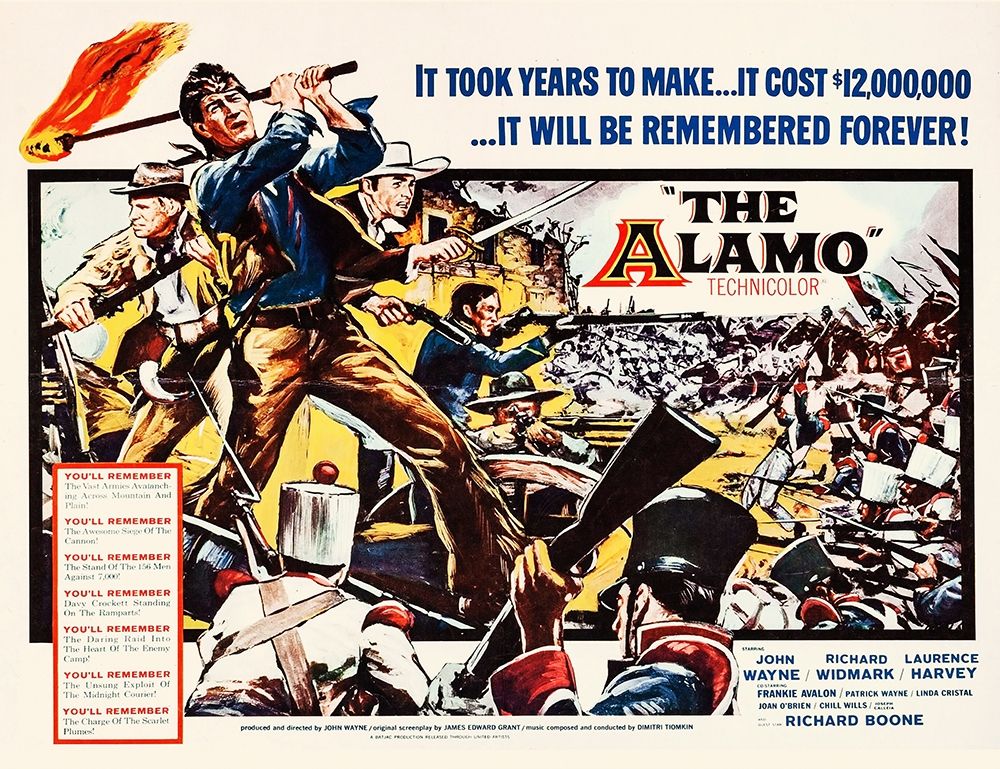 Wall Art Painting id:273948, Name: The Alamo - John Wayne, Artist: Hollywood Photo Archive