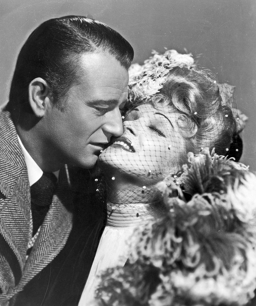 Wall art: John Wayne with Marlene Dietrich, by Hollywood Photo Archive