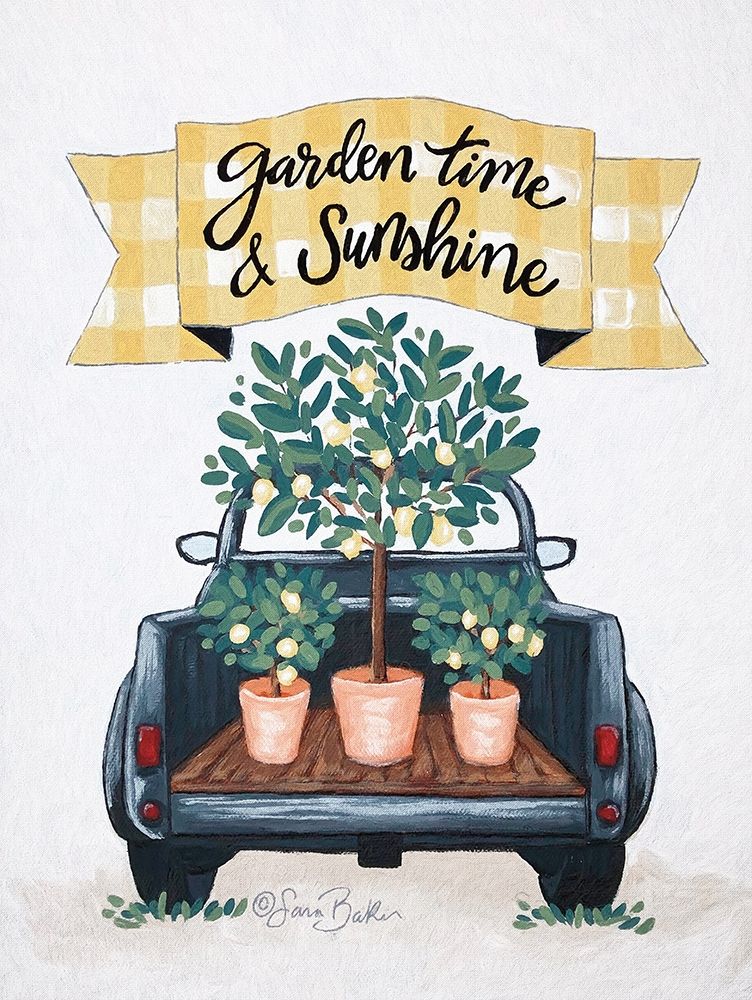 Wall Art Painting id:364085, Name: Garden Time And Sunshine I, Artist: Ebert, Roey