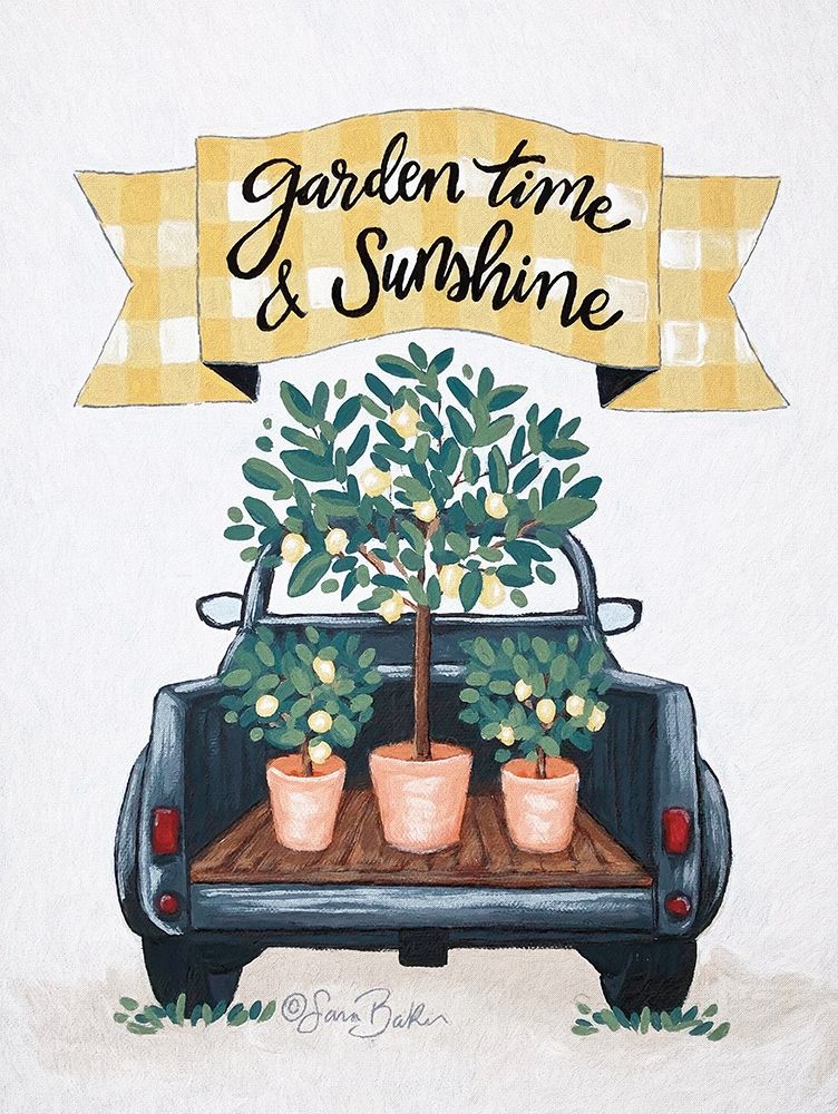 Wall art: Garden Time And Sunshine I, by Ebert, Roey