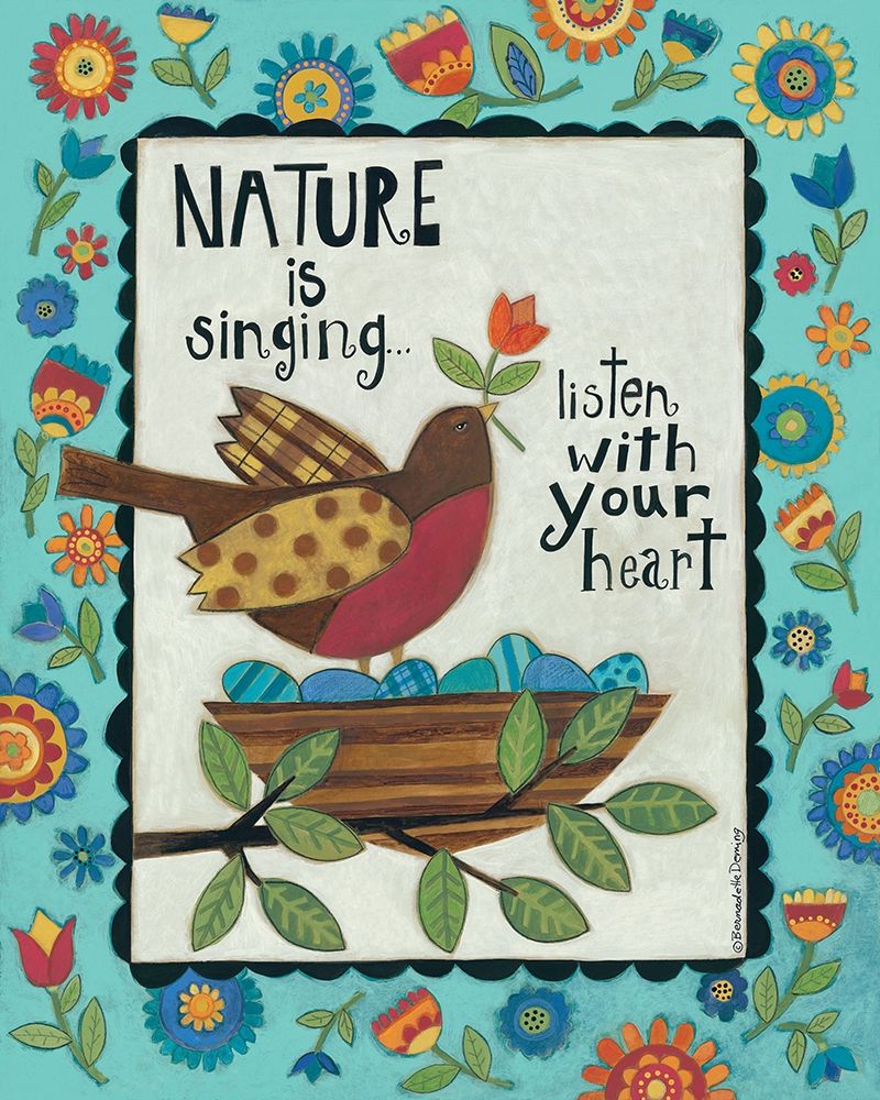 Wall Art Painting id:262462, Name: Nature is Singing, Artist: Deming, Bernadette