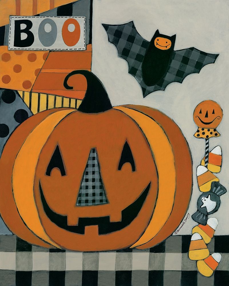 Wall Art Painting id:429212, Name: Boo Jack Olantern, Artist: Deming, Bernadette