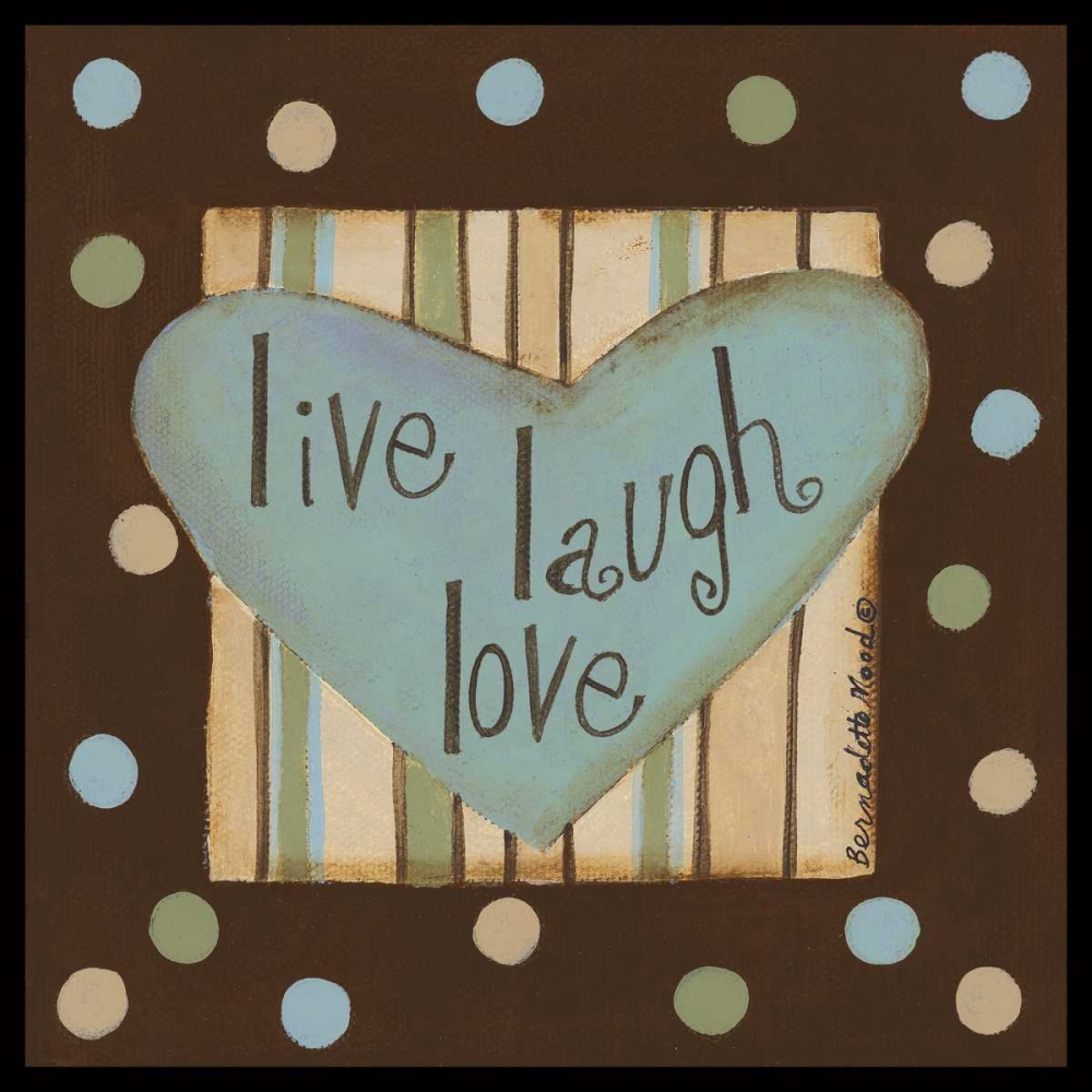Wall Art Painting id:119091, Name: Laugh Heart, Artist: Deming, Bernadette