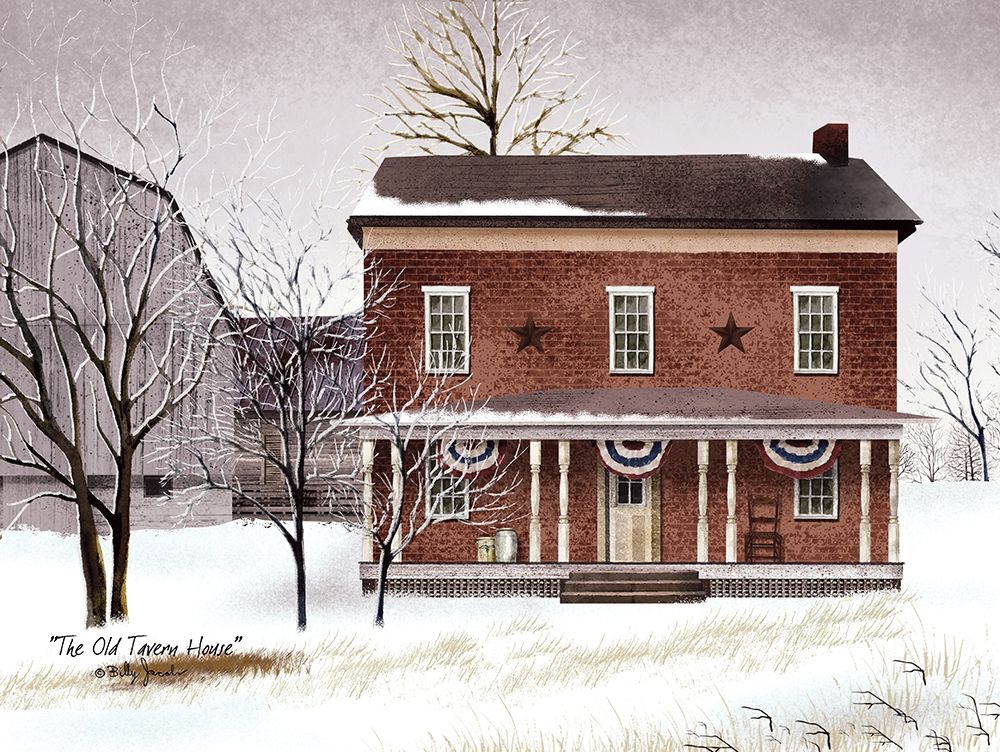 Wall Art Painting id:395205, Name: The Old Tavern House , Artist: Jacobs, Billy